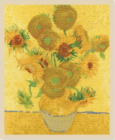 【DMC】 クロスステッチ 刺繍キット BL1063/71 Sunflowers by Vincent van Gogh ヴィンセント・ヴァン・ゴッホ　「ひまわり」1888年 【あす楽】【送料無料】【HLS_DU】
