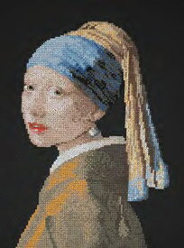 ★新発売★【DMC】クロスステッチ刺繍キット BK2008「真珠の耳飾りの少女」ヨハネス・フェルメール Girl with a Pearl Earring by Johannes Vermeer【あす楽】【送料無料】【HLS_DU】