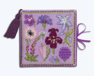 Vy{k[f_zNXXeb`hJLbg 3476 Needle Case Lilac Flowers CbNt[ j[hP[X (Le Bonheur des Dames / France)