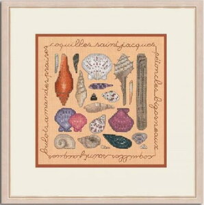 ���V�������y���{�k�[���f�_���z�N���X�X�e�b�`�h�J�L�b�g 2280 Seashells �L�k (Le Bonheur des Dames / France)