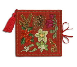 �y���{�k�[���f�_���z�N���X�X�e�b�`�h�J�L�b�g 3479 Needle Case Autumn Flowers �N���X�}�X�t�����[ �j�[�h���P�[�X (Le Bonheur des Dames / France)