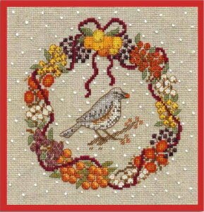 ���V�������y���E�{�k�[���E�f�E�_���z�N���X�X�e�b�`�h�J�L�b�g 2698 November wreath - Redwing 11���̃��[�X�i���L�A�J�c�O�~�j�y�����y�z