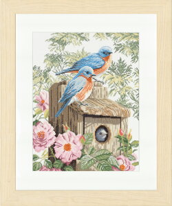 yLanarte i[ez NXXeb` hJLbg 0008325 Garden blue birds u[o[hi14CT AC[_zj yyzyHLS_DUzyz