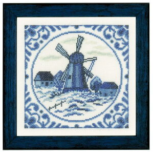 �yLanarte�z�N���X�X�e�b�` �h�J�L�b�g 0158328�@Delft Windmill �f���t�g���ԁi18CT �A�C�[�_�z�j �y�����y�z�yHLS_DU�z