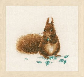 ★新発売★ 【Lanarte】クロスステッチ 刺繍キット 0175673 Squirrel リス【あす楽】