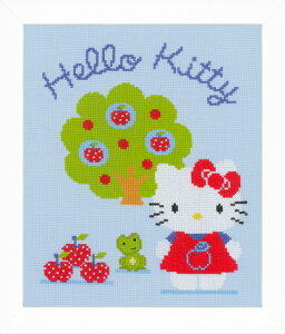 �y�x���o�R�z �N���X�X�e�b�` �h�J�L�b�g 0150488 Hello Kitty and Apple Tree�@�n���[�L�e�B�ƃA�b�v���c���[�@Hello Kitty �n���[�L�e�B�y�����y�z�yHLS_DU�z