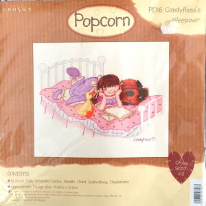 �����ʌ���Z�[�����yVervaco �x���o�R�z �N���X�X�e�b�` �h�J�L�b�g Popcorn the Bear �gCandyfloss's Sleepover�h PD16�y�����y�z
