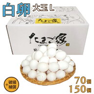 けいちゃんたまご 白卵 L 70個（約5kg）／150個（約10kg） 生食用 破損補償つき 九州産 鶏卵 たまご