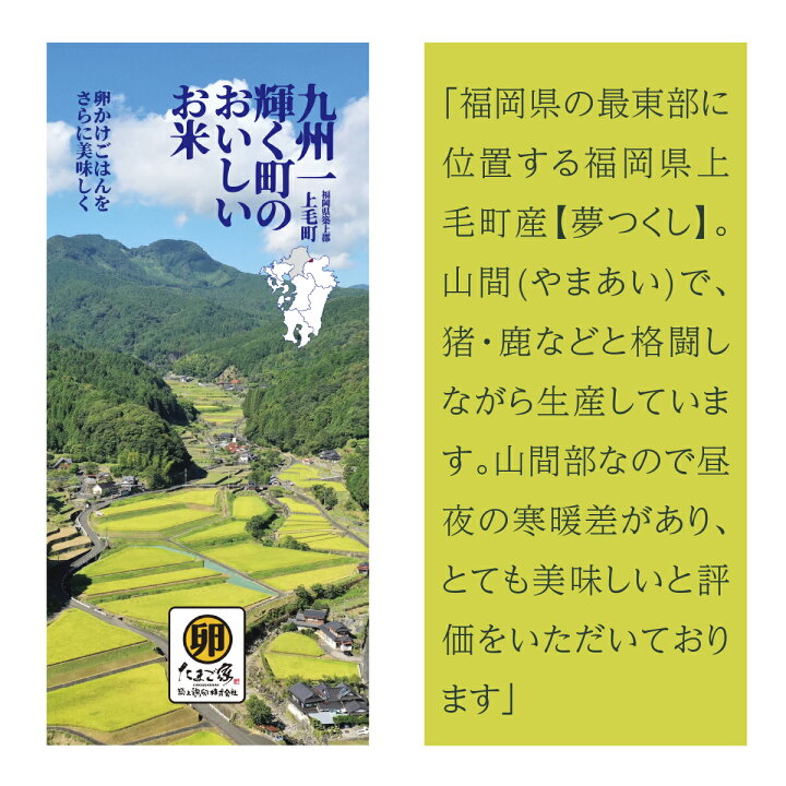 楽天市場】新米 令和7年産夢つくし 福岡県上毛町産 : 築上鶏卵 楽天市場店