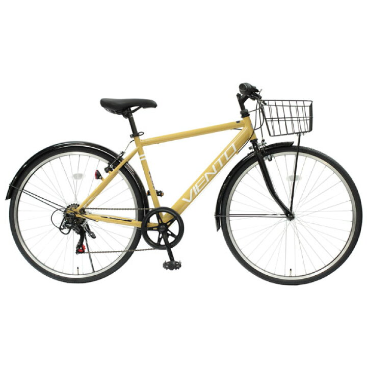 楽天市場】【自転車専門店】カゴ付き クロスバイク 泥除け付き 自転車 