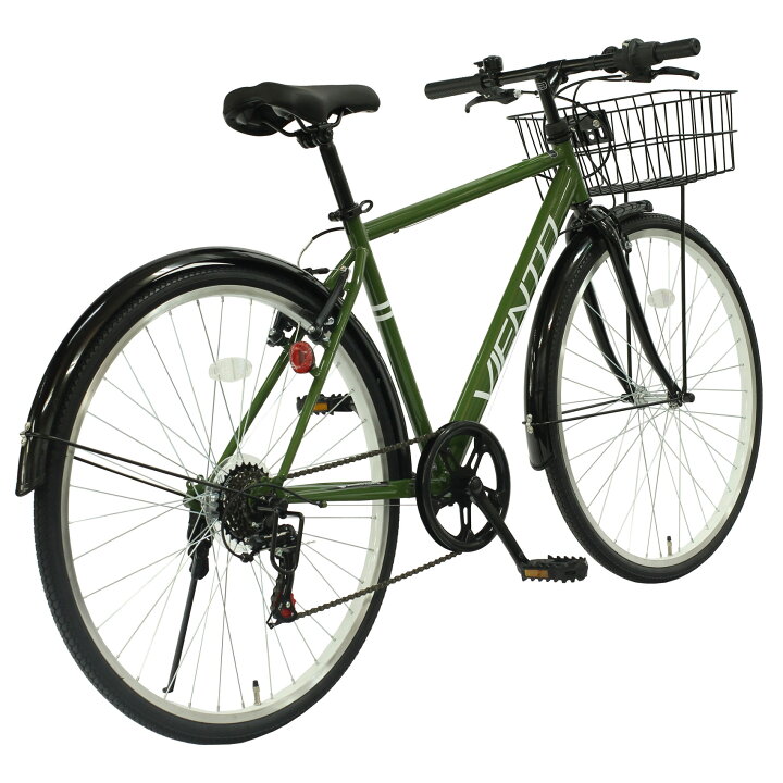 楽天市場】【自転車専門店】カゴ付き クロスバイク 泥除け付き 自転車 