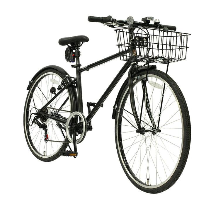 楽天市場】【自転車専門店】 つや消しカラー クロスバイク カギ カゴ 