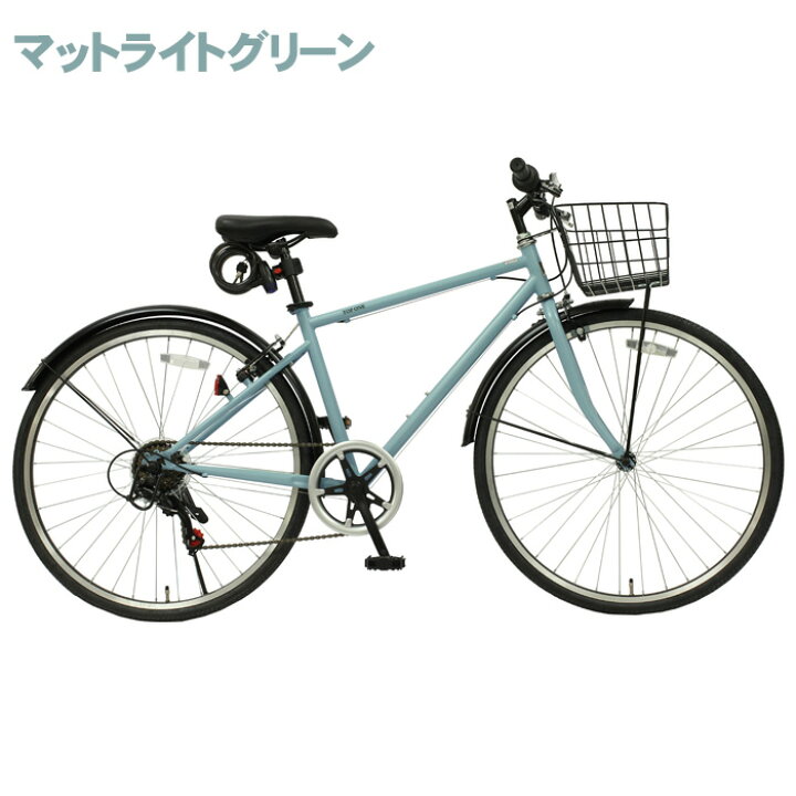 楽天市場】【自転車専門店】 つや消しカラー クロスバイク カギ カゴ 