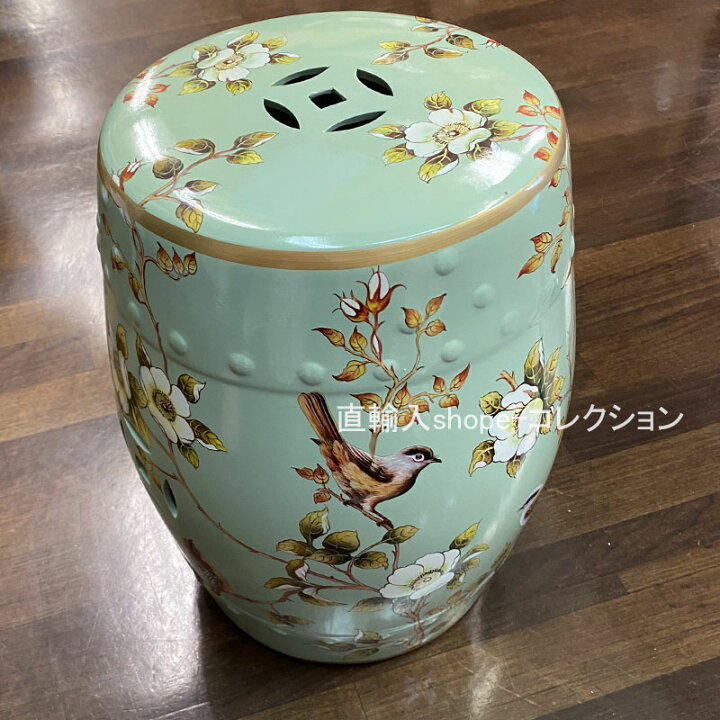 楽天市場】☆楽天スーパーSALE！☆ 陶器製 シノワズリスツール 