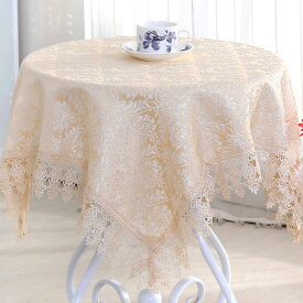 ★倉庫移転の為、総売り尽くしセール！★ 【ポスト投函便】 高級レース仕様 80x80cm テーブルクロス 正方形 エレガンス 花柄 マルチクロス インテリア トップクロス 生地 布 ファブリック レース ロマンチック 姫系 かわいい ローズ 高級 洗える テーブルクロス