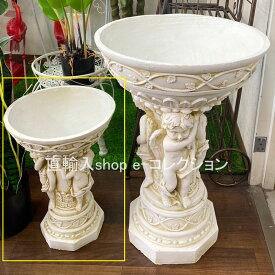 ★倉庫移転の為、総売り尽くしセール！★ コラムスタンド 花台 屋外 アンティーク 送料無料 ローマ風 フラワースタンド 鉢置き おしゃれ 置物 ゴージャス 飾り台 玄関 コーナー 観葉 植物 置き台 ホワイト クラシック ガーデン オーナメント 園芸 ガーデニング 円柱