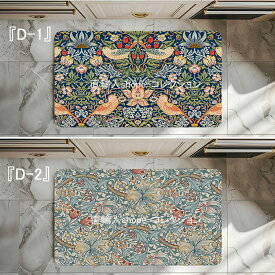 ★倉庫移転の為、総売り尽くしセール！★ 玄関マット キッチンマット お風呂マット 室内 室外 泥落としマット 台所 洗える 滑り止め付 花柄マット オールシーズン おしゃれ 北欧 キッチンラグ ラグ エレガント 上品 新生活 珪藻土マット 裏面はゴム製