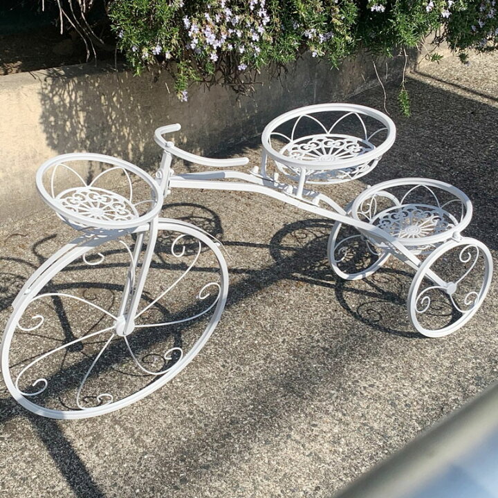 楽天市場】☆売り尽くしSALE開催中！☆ 自転車型 アイアン プランター 