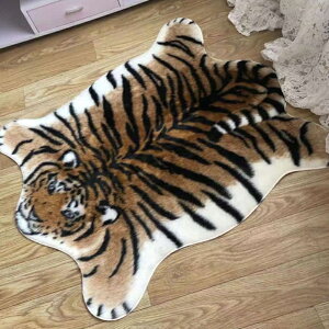 qɈړ]ׁ̈AsZ[I  Tiger Rug Mat g IGgJ[ybg ^CK[ O }bg Ռ^ O~ 90x105cm tFCNt@[ 􂢉 GRt@[ xbhTCh q