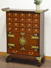 ★倉庫移転の為、総売り尽くしセール！★ 李朝家具 和家具 22引出し 李朝けやき作り 薬箪笥 くすり箪笥 魚の鍵付き 送料無料 アジアンキャビネット アジアン家具 民芸家具 伝統工芸 韓国 リビング収納・和室・洋室に薬箪笥 薬たんす くすり 引出し 収納 和風 古風