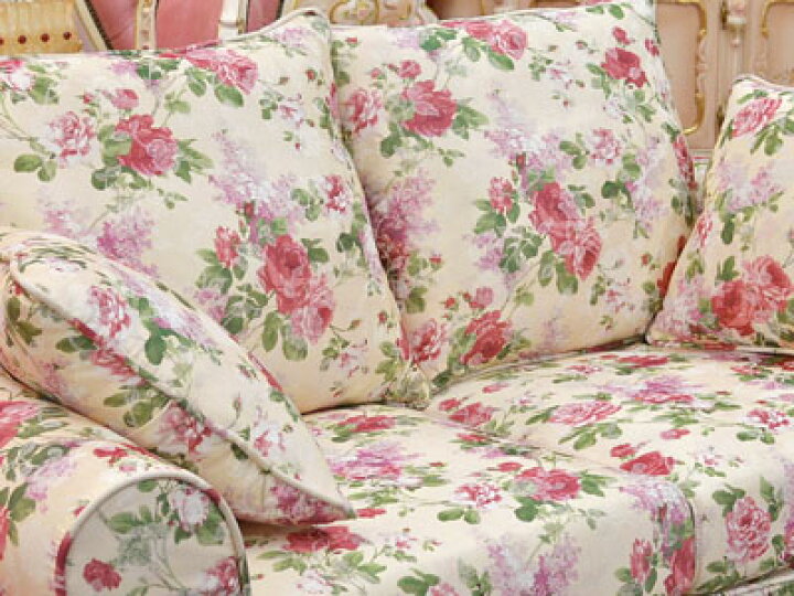 楽天市場】☆楽天スーパーSALE！☆ 薔薇ソファ 2人掛け 幅153cm 姫系  