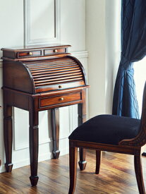 ★倉庫移転の為、総売り尽くしセール！★ 開梱・設置サービス付 マホガニー家具 デスク ビューロー バロック木鎧戸ビューロー ダベンポートデスク 【送料無料】 アンティーク ライティングビューロー デスク 机 勉強机 書斎 輸入家具 クラシック ヨーロピアン