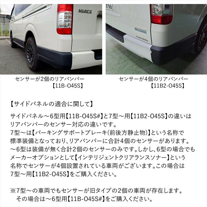 楽天市場】ハイエース 200系 スーパーGL スプラッシュガード サイド 