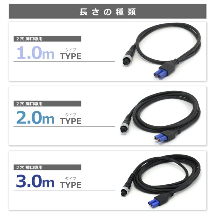 楽天市場】ダイワ シマノ 2芯 電動リールコード 2穴用 ケーブル 