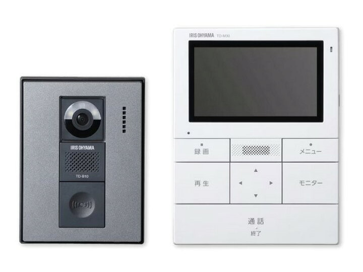 楽天市場】TD-SM3010T-WSH アイリスオーヤマ テレビドアホン 電源 