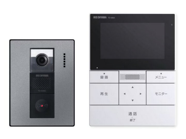 楽天市場】TD-SM5030CT-BSH アイリスオーヤマ テレビドアホン 電源 