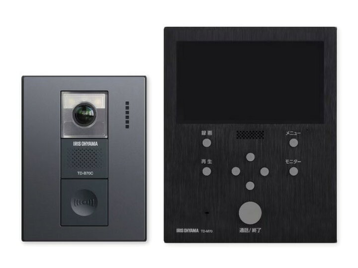 楽天市場】TD-SM7070C-BB アイリスオーヤマ テレビドアホン 電源コード 