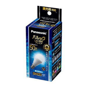 LDA6D-G-E17/D/S/K5 パナソニック パルック LED電球 プレミア 昼光色 調光 広配光 (E26)