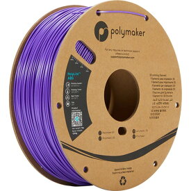 【メーカー直送】 Polymaker 3Dプリンター用フィラメント PolyLite ABS 径1.75mm 1000g パープル PE01008