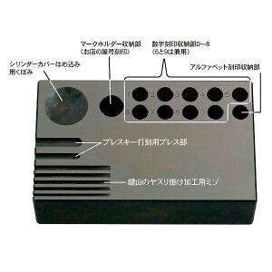 40260320 FUKI 合鍵 作業台 金敷-2 ミゾ有 (40260320)