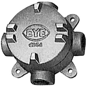 EXG14-28F-G 岩崎電気 ジャンクションボックス フラットカバー付 4方出 適合電線管:28(PF1)
