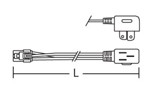 RK585N �����Ɩ� �f�B�X�v���[ ���d�R�l�N�^�[ L=1000 LED