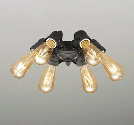 WF834LC オーデリック シーリングファン灯具 ブラック LED 電球色 調光 ～4.5畳 ODELIC