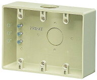 PVR-ATJ 未来工業 露出スイッチボックス コネクタ無し 1つ穴 ベージュ 3コ用