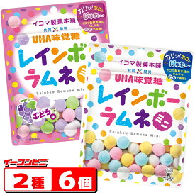 UHA味覚糖 レインボーラムネミニ 2種各3個セット