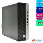 HP ProDesk 600 G4 SFF Corei5 HDD500GB 8GBメモリ DVDマルチ Office付 Windows10 デスクトップパソコン 中古パソコン 【中古】