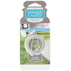 YANKEE CANDLE カーフレグランスクリップ YK331-05-01 クリーンコットン☆【送料無料！　Car Fragrance Clip　ジャーキャンドル　ペーパーサシェ】 《》