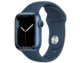 ★アップル / APPLE Apple Watch Series 7 GPSモデル 41mm MKN13J/A [アビスブルースポーツバンド]【送料無料】