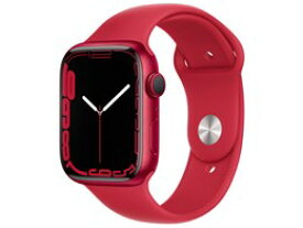 ★アップル / APPLE Apple Watch Series 7 GPSモデル 45mm MKN93J/A [(PRODUCT)REDスポーツバンド]【送料無料】