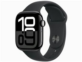 ★アップル / APPLE Apple Watch Series 10 GPSモデル 42mm MWWF3J/A [ジェットブラック・ブラックスポーツバンド M/L]【スマートウォッチ・ウェアラブル端末】【送料無料】