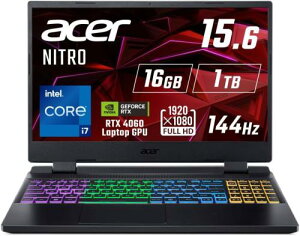 �����G�C�T�[ / Acer Nitro 5 AN515-58-N76Z46/4 [�I�u�V�f�B�A���u���b�N] (Win11/i7 12650H/������16GB/SSD1TB/RTX 4060)�y�m�[�g�p�\�R���z�y���������z