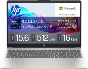 ��HP / �m�[�g�p�\�R�� 15-fd BJ0M8PA-AAAE (�i�`�������V���o�[) (Core Ultra 7/16GB������/512GB SSD/Windows 11/Office 2024)�y���������z