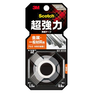 まとめ買い 10個入 Scotch 超強力両面テープ 金属・一般材料用 KKD-12R 3M 薄手 屋内 屋外 幅12mm 長さ1.5m 厚み0.6mm 送料無料 M1