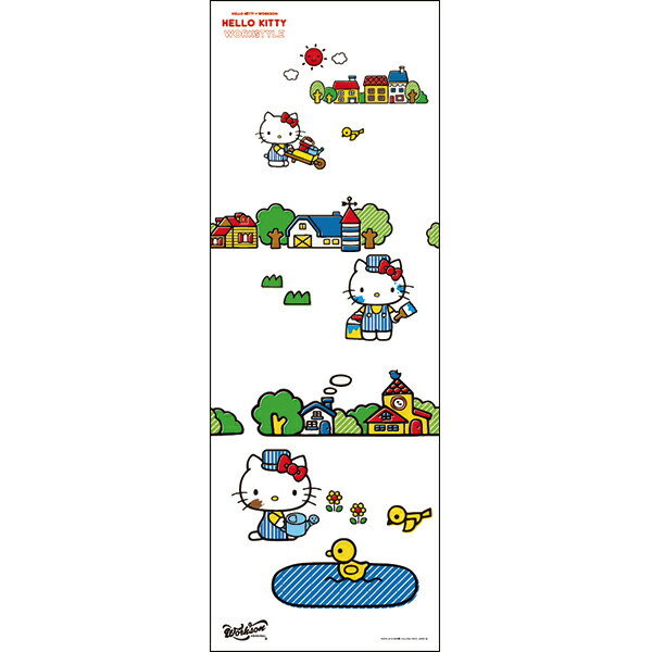楽天市場 送料無料 アサヒペン ワークソン ハローキティ壁紙 風景 1枚入 幅91cm 長さ260cm Wsk 003w イーダイク
