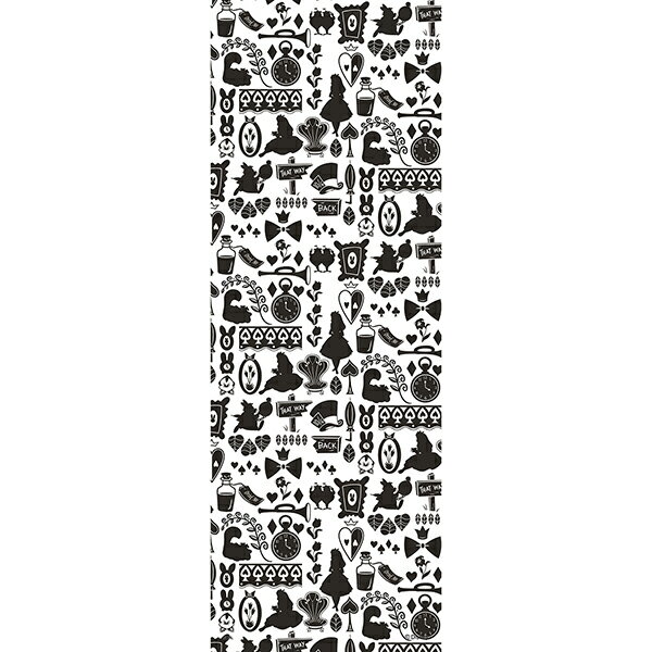 楽天市場 送料無料 アサヒペン ディズニープリンセス壁紙 ふしぎの国のアリス モノクロ 1枚入 幅91cm 長さ260cm Ntlp 025w イーダイク