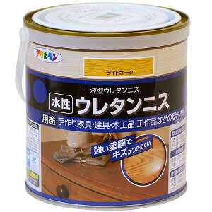ニス 水性ウレタンニス 0.7L ライトオーク アサヒペン ウレタンニス 水性 水性ニス フローリング ニス 木工ニス フローリングニス 木材塗料 工作 家具